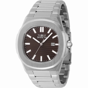 Invicta Men's Watch Speedway Brown Dial Silver Stainless Steel Bracelet 48321 men's watches best men's watches under $500 affordable men's watches men watches classic