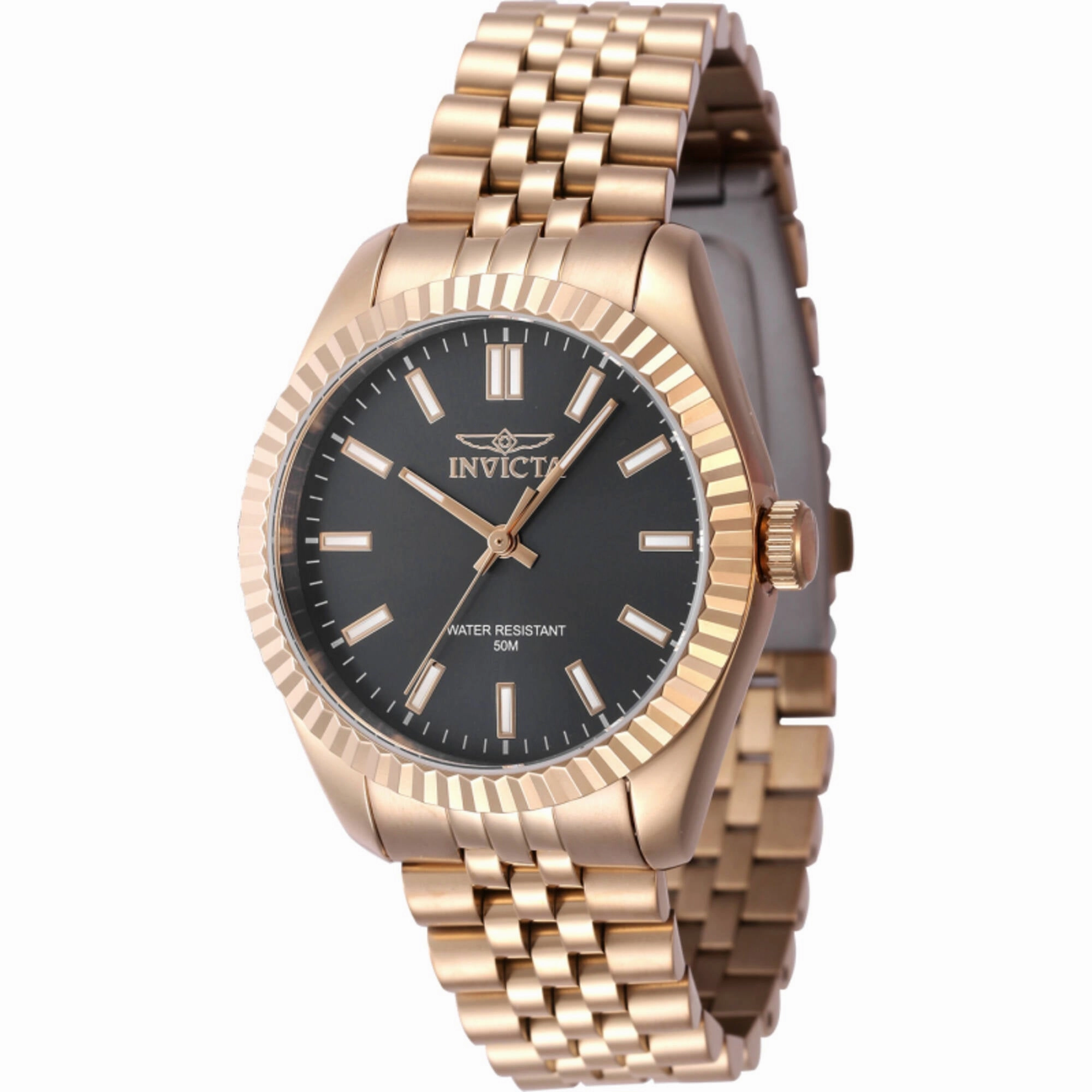Invicta Women's Watch - Specialty Quartz Black Dial Rose Gold Tone Bracelet | 47508 Luxury Quartz Watch Quartz Watch Sale
