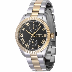 Invicta Women's Watch - Specialty Quartz Black Dial Two Tone Bracelet | 47439 Luxury Quartz Watch Quartz Watch Sale