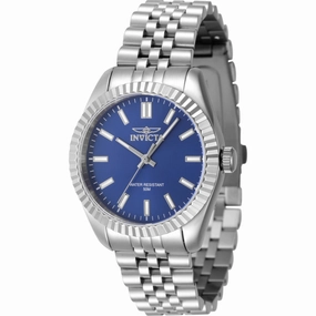 Invicta Women's Watch Specialty Quartz Blue Dial Silver Tone Bracelet 47497 Luxury Quartz Watch Quartz Watch Sale