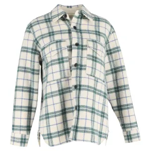 Isabel Marant Étoile Faxon Plaid Jacket in Green Wool