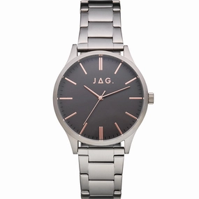 Jag Gunmetal Silver on Grey Dial Men's Watch J2479A 