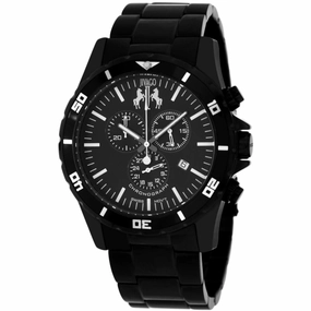 Jivago Men's Watch - Ultimate Quartz Chronograph Black Dial Steel Bracelet | JV6120 