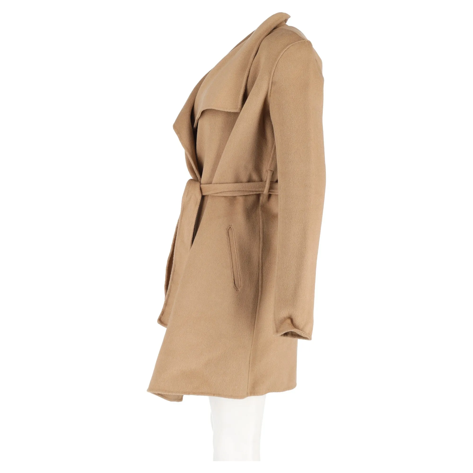 Joseph Belted Coat in Beige Wool