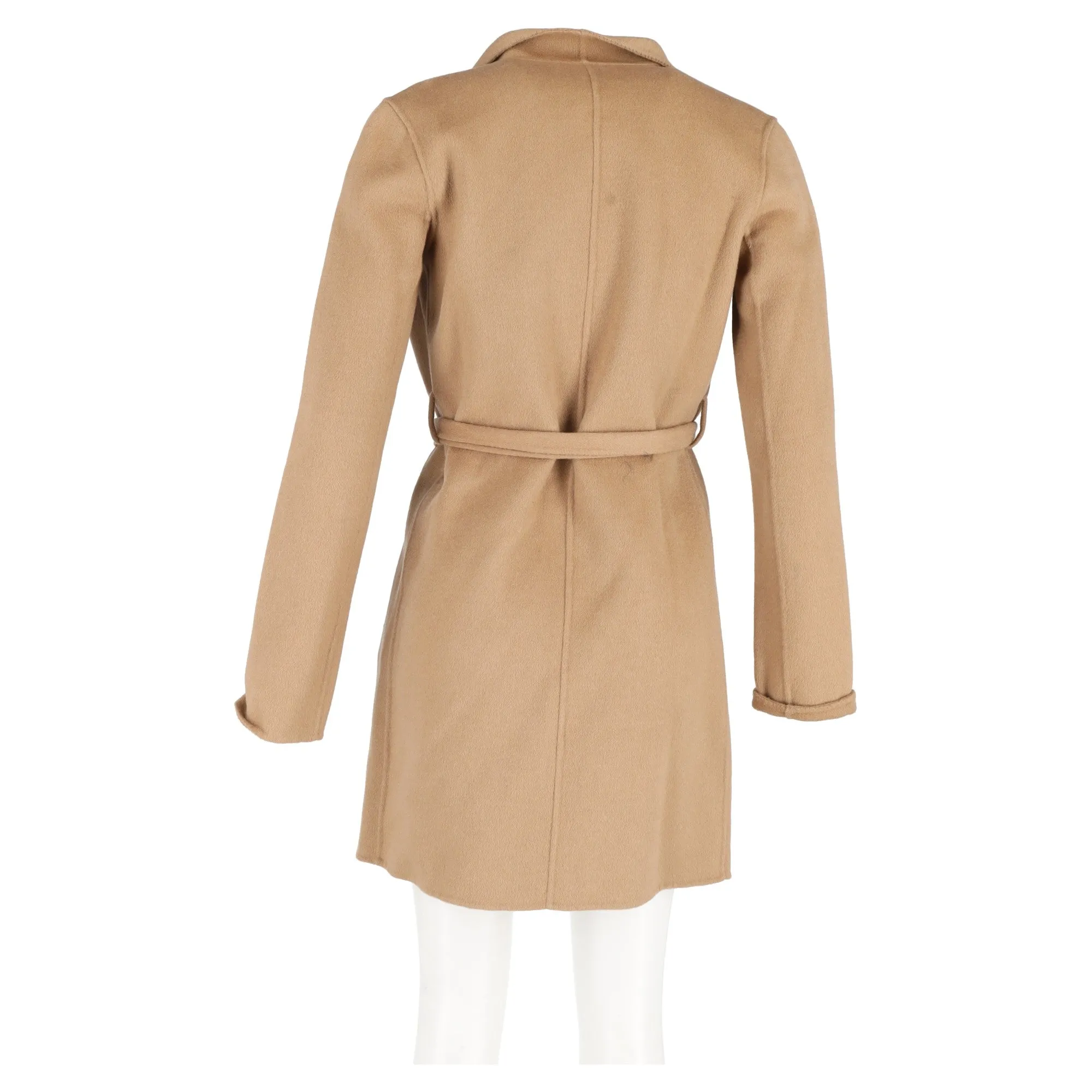 Joseph Belted Coat in Beige Wool