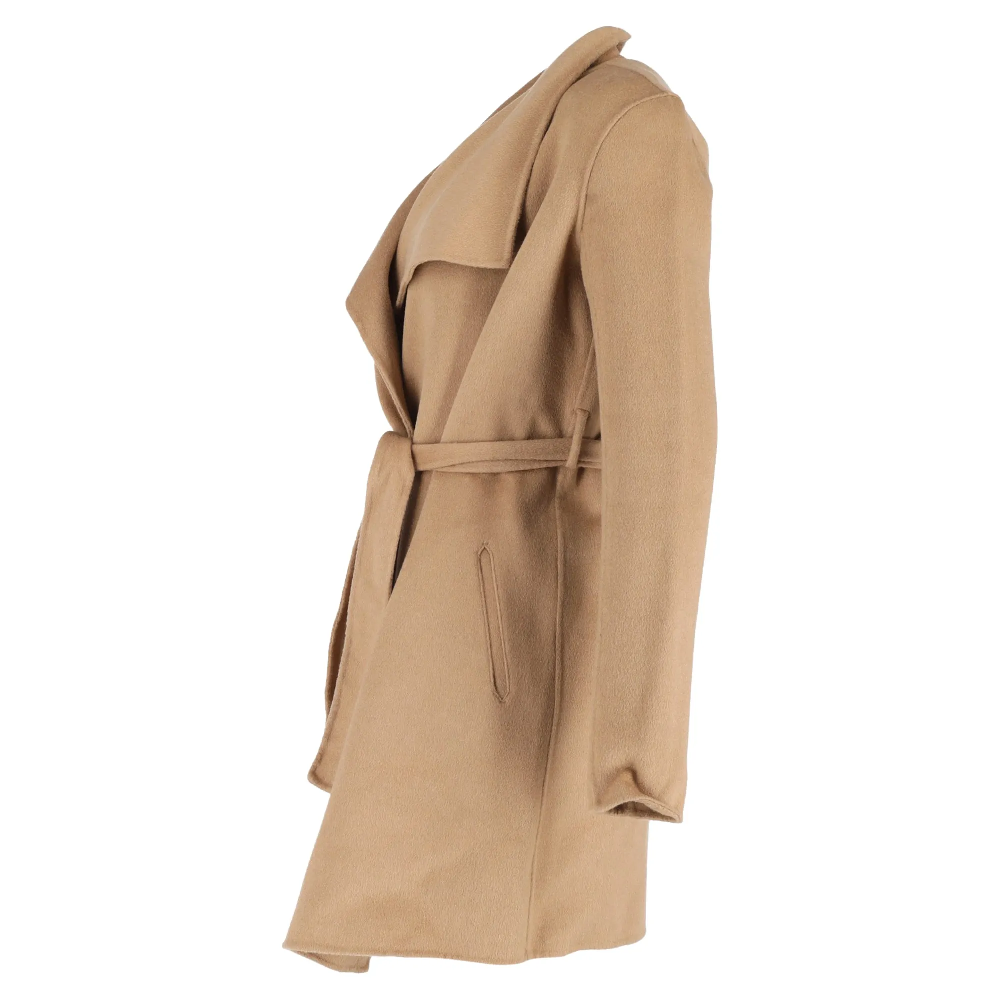 Joseph Belted Coat in Beige Wool