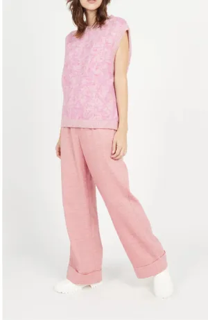 Kemy Sweater Vest In Rose