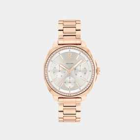 Kitt Women Quartz Grey Dial Multi-Function Stainless Steel Watch 14504395 women watches best women watches affordable women's watches branded women watches
