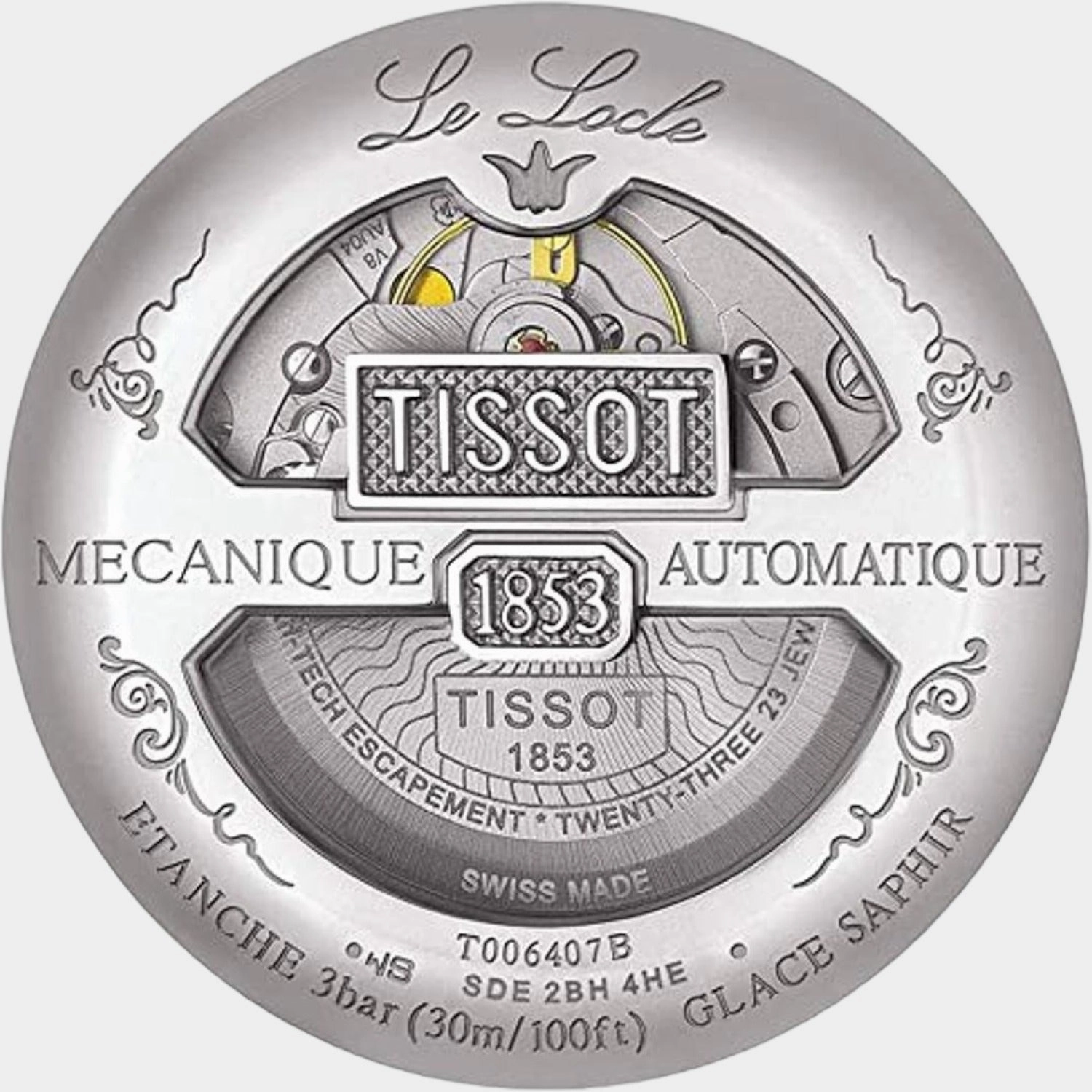 Le Locle Men Analog Stainless Steel Automatic Watch T0064071103300