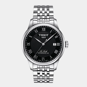 Le Locle T-Classic Men Analog Black Dial Automatic Stainless Steel Watch T0064071105300 budget    watches    watches classic