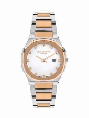 Lee Cooper - LC07619.520 - Ladies Super Metal Silver/Rose Gold Watch women's watches,watch for women