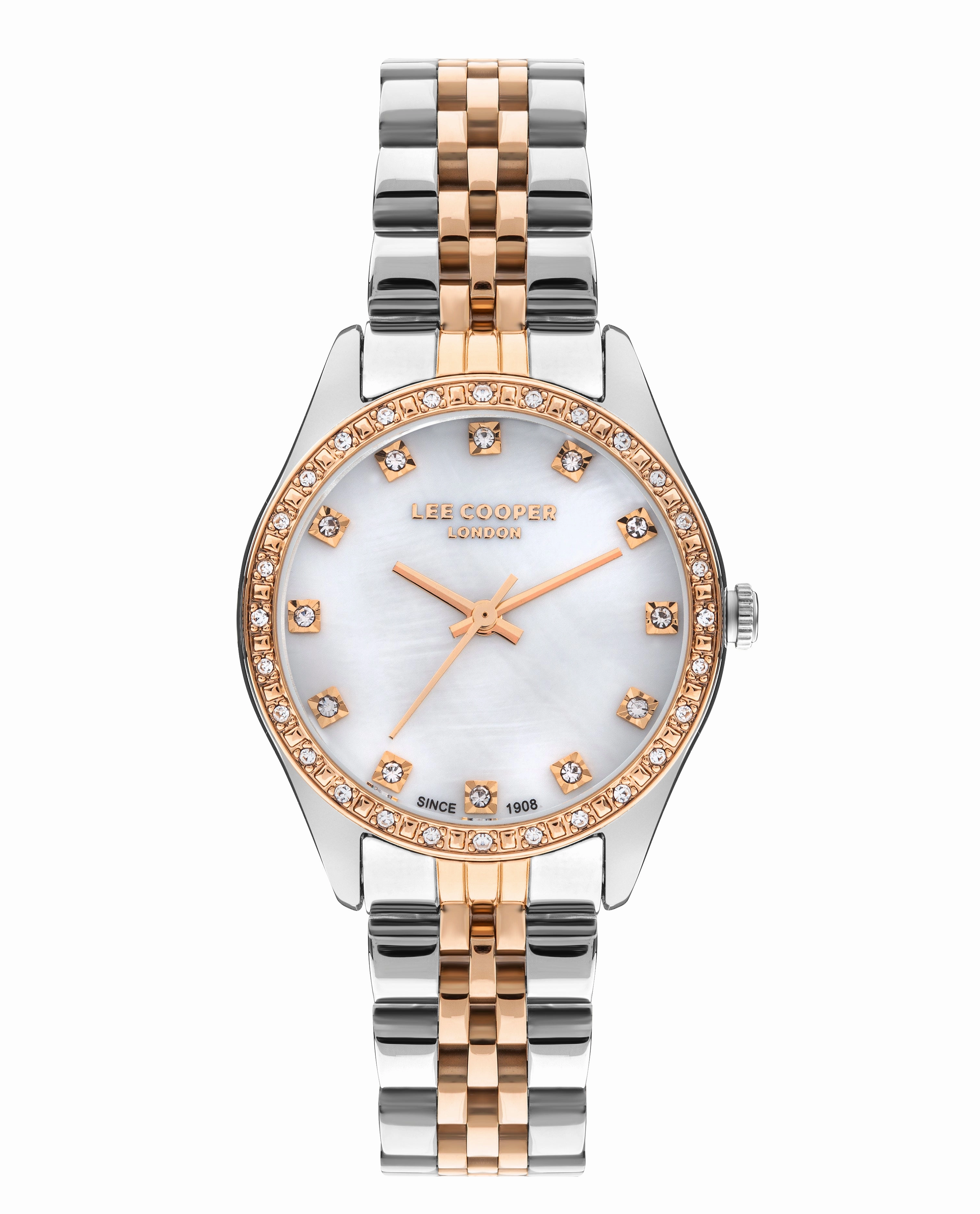 Lee Cooper - LC07818.520 - Women's Super Metal Silver/Rose Gold Watch women's watches,watch for women