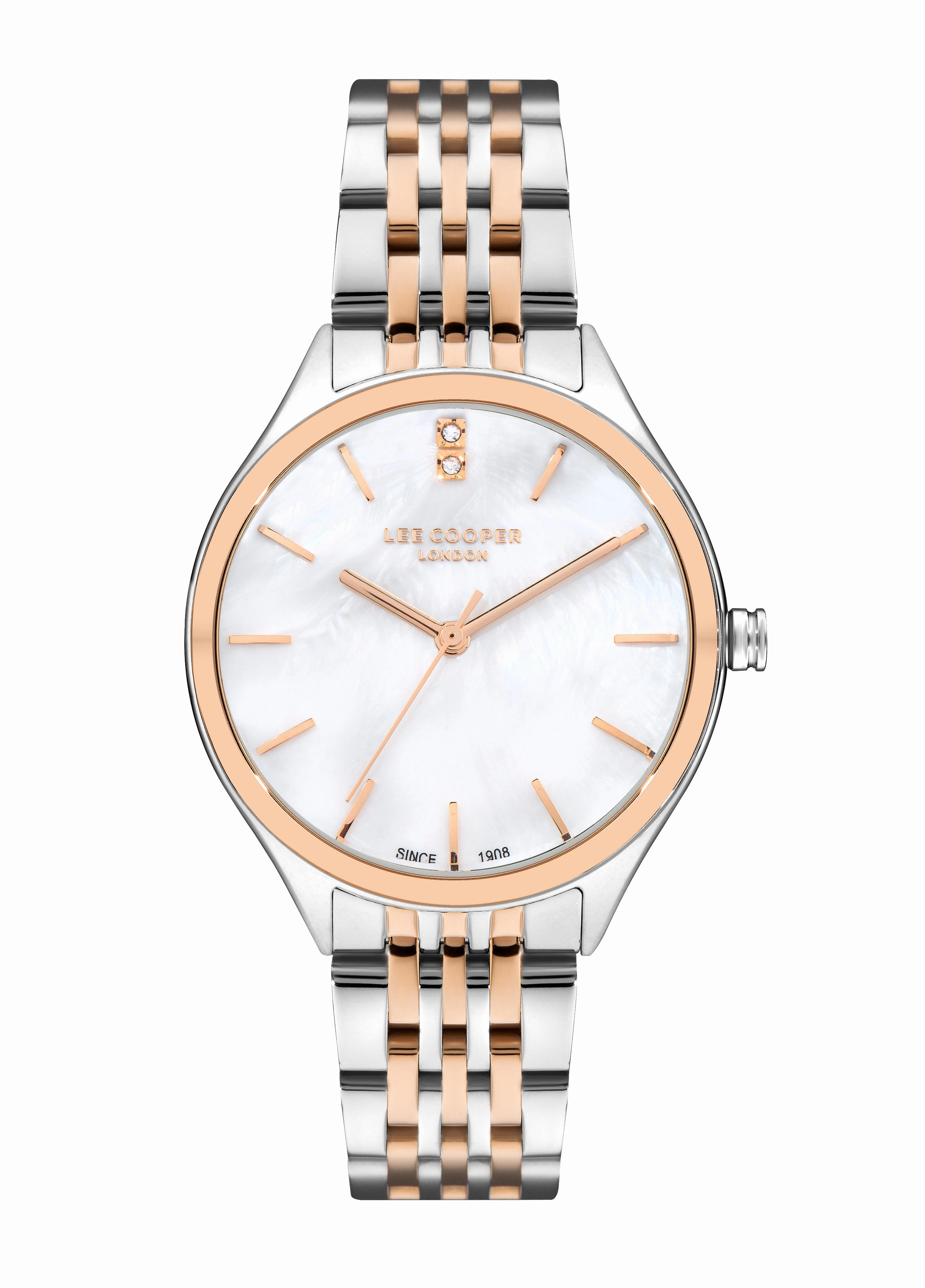 Lee Cooper - LC07821.520 - Women's Super Metal Silver/Rose Gold Watch women's watches,watch for women