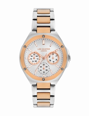 Lee Cooper - LC07844.530 - Ladies Super Metal Silver/Rose Gold Watch women's watches,watch for women