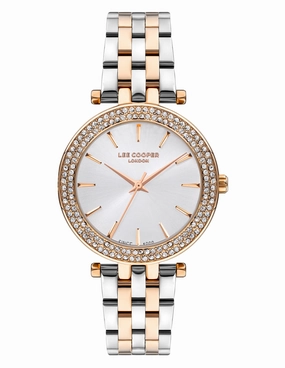 Lee Cooper - LC07864.530 - Women's Super Metal Silver/Rose Gold Watch women's watches,watch for women