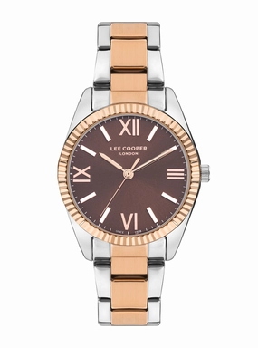Lee Cooper LC07868.540 Women's Super Metal Silver/Rose Gold Watch women's watches,watch for women
