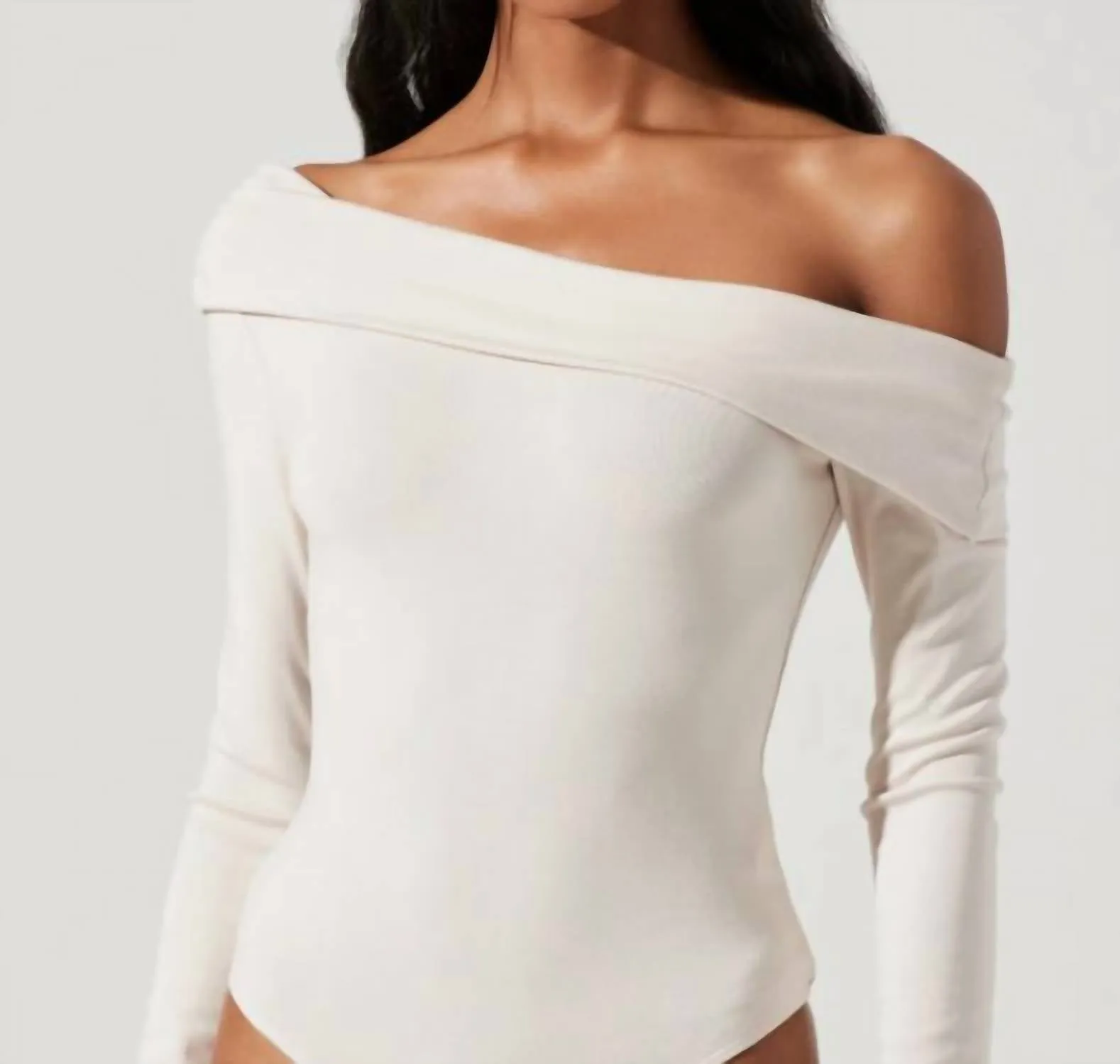 Lenore Off Shoulder Bodysuit In White