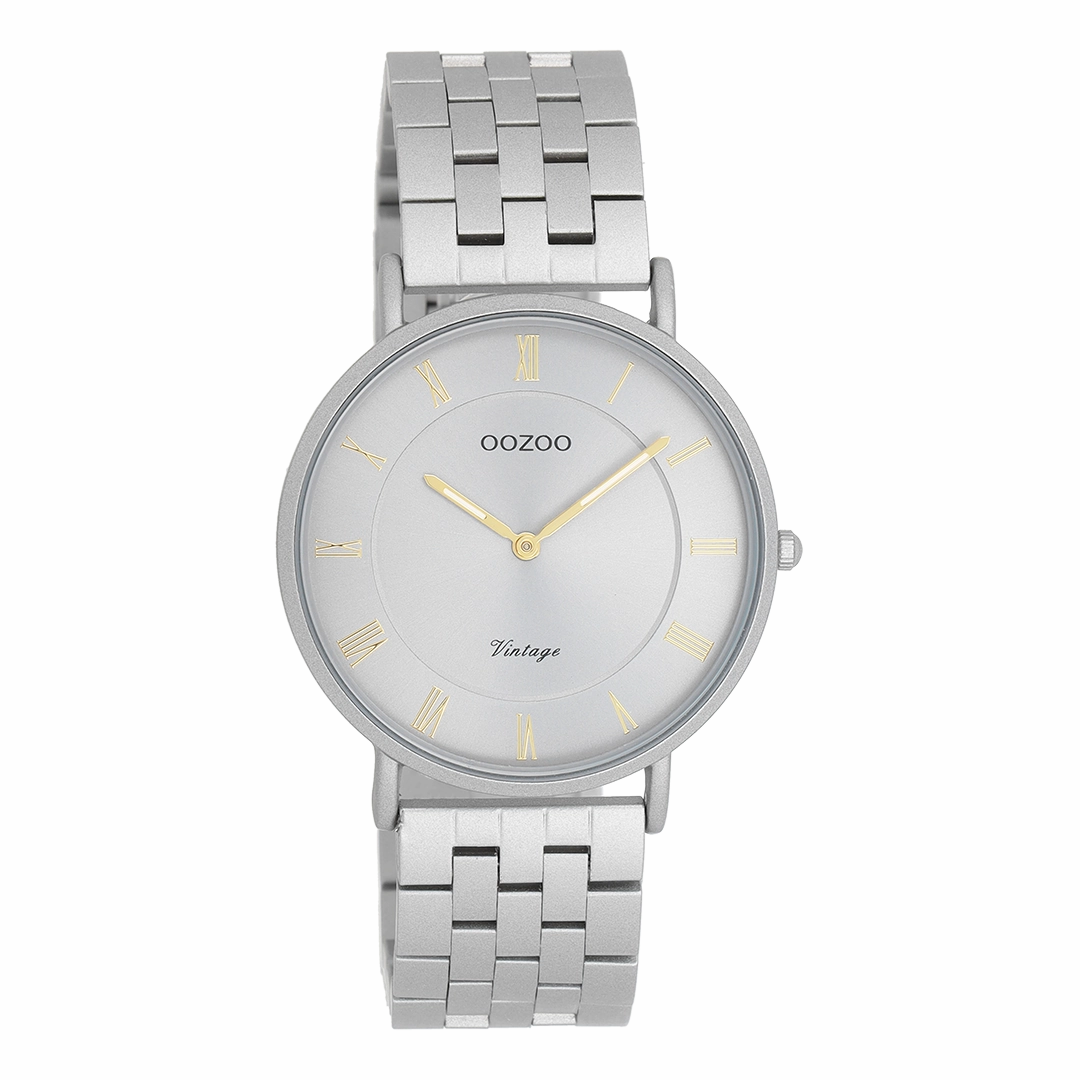 Light grey OOZOO watch with stainless steel bracelet - C20367,seiko watches,couple watches,watches designer,watches discount,women watches,best women watches,high end women's watches,high quality women's watches