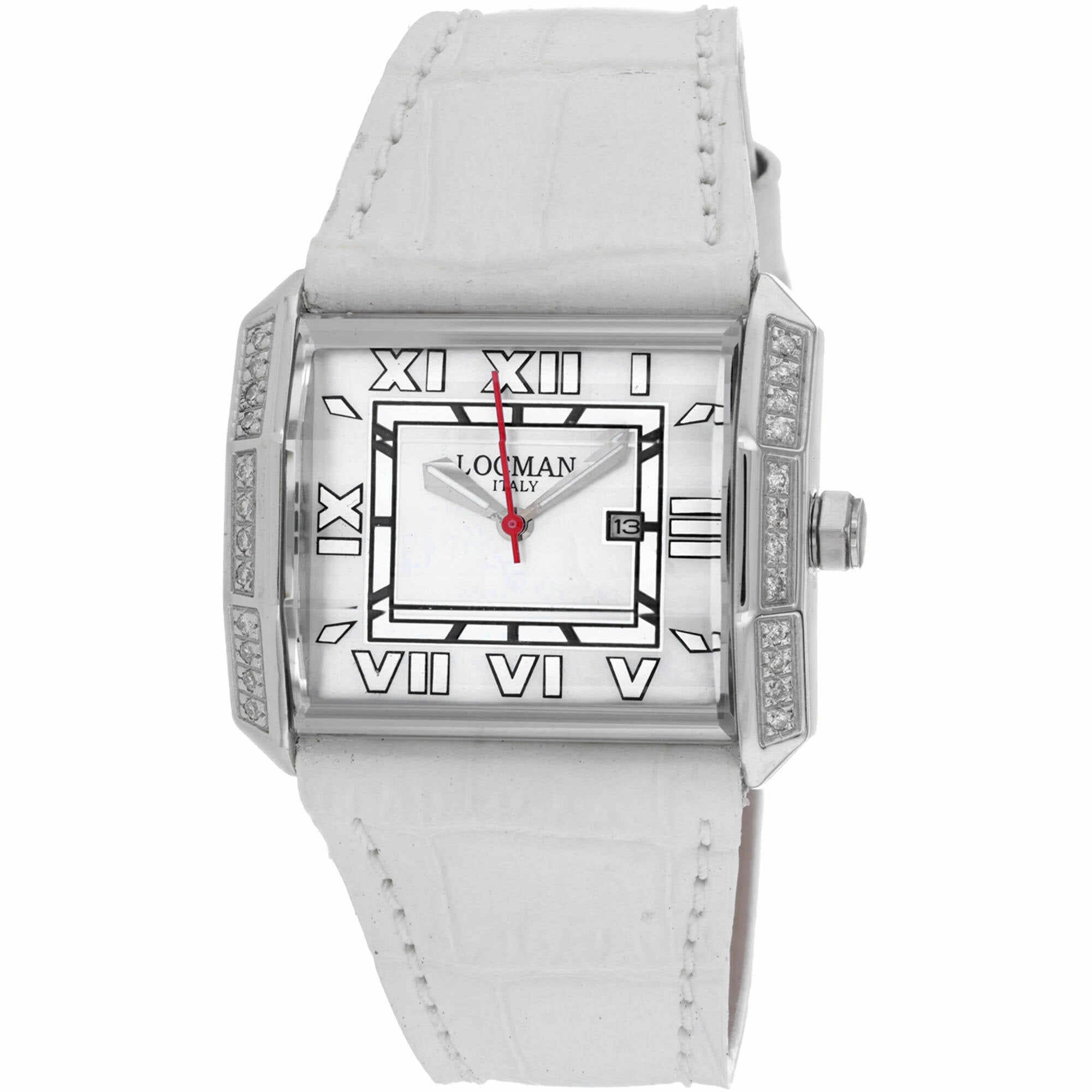 Locman Women's Watch - Classic Quartz White Dial Leather Strap | 232MOPWHD/WH LE Luxury Quartz Watch Quartz Watch Sale
