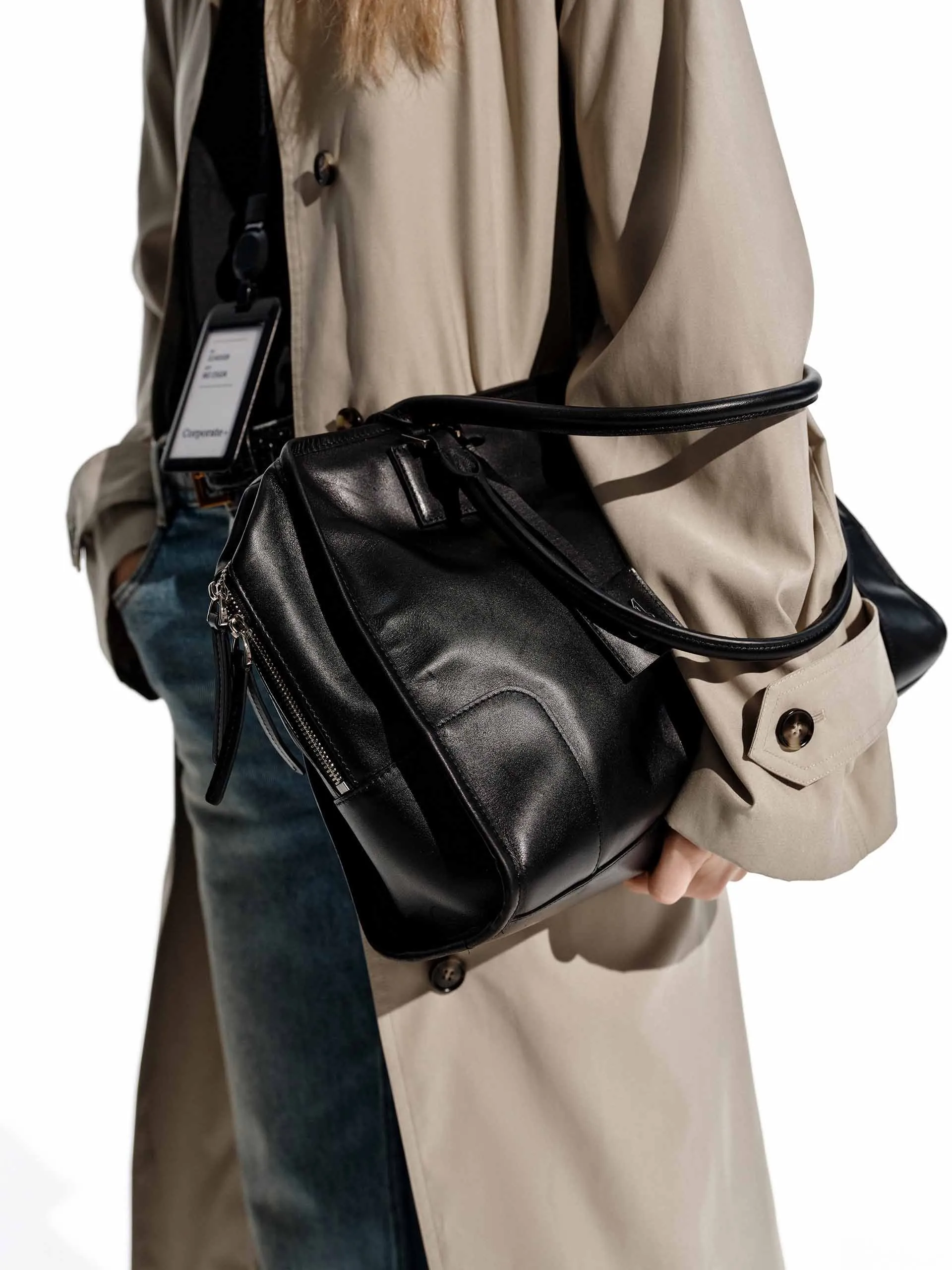 Long Belted Trench Coat