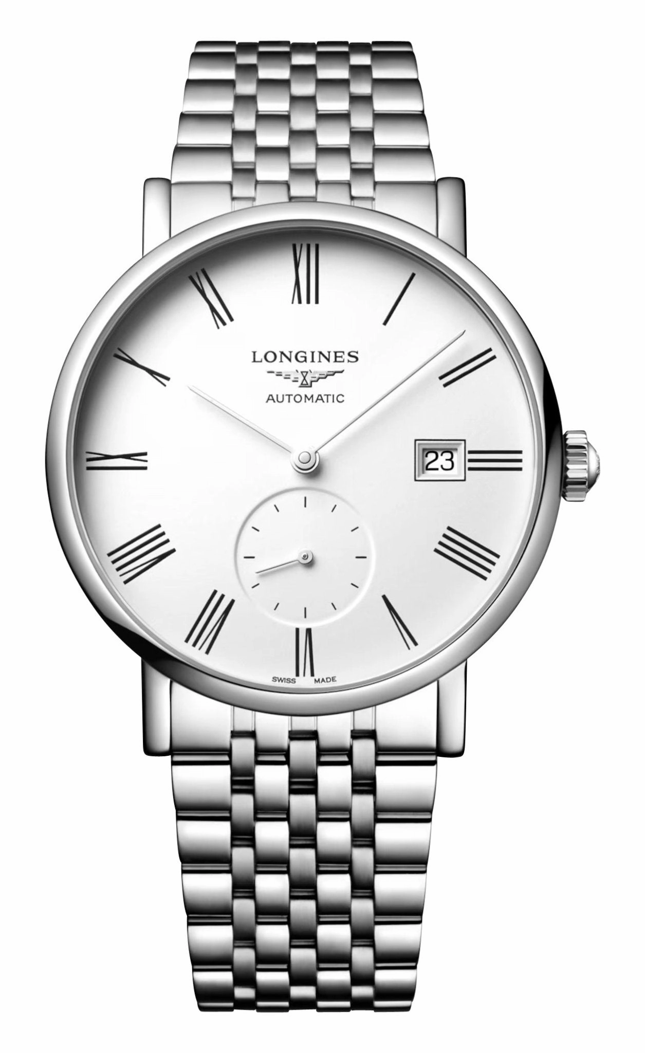 Longines Elegant Automatic Stainless Steel White Dial Date Unisex Watch L4.812.4.11.6 Women??s luxury watches Affordable women watches