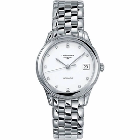 Longines Men's Watch - Flagship Automatic White Dial Silver Bracelet | L47744276 