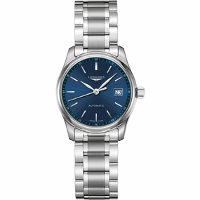 Longines Women's Watch - Master Automatic Blue Dial Steel Bracelet | L22574926,automatic watch,automatic watches for men,automatic watches for women,luxury automatic watch,minimalist automatic watch,dress automatic watch,vintage automatic watch,automatic 