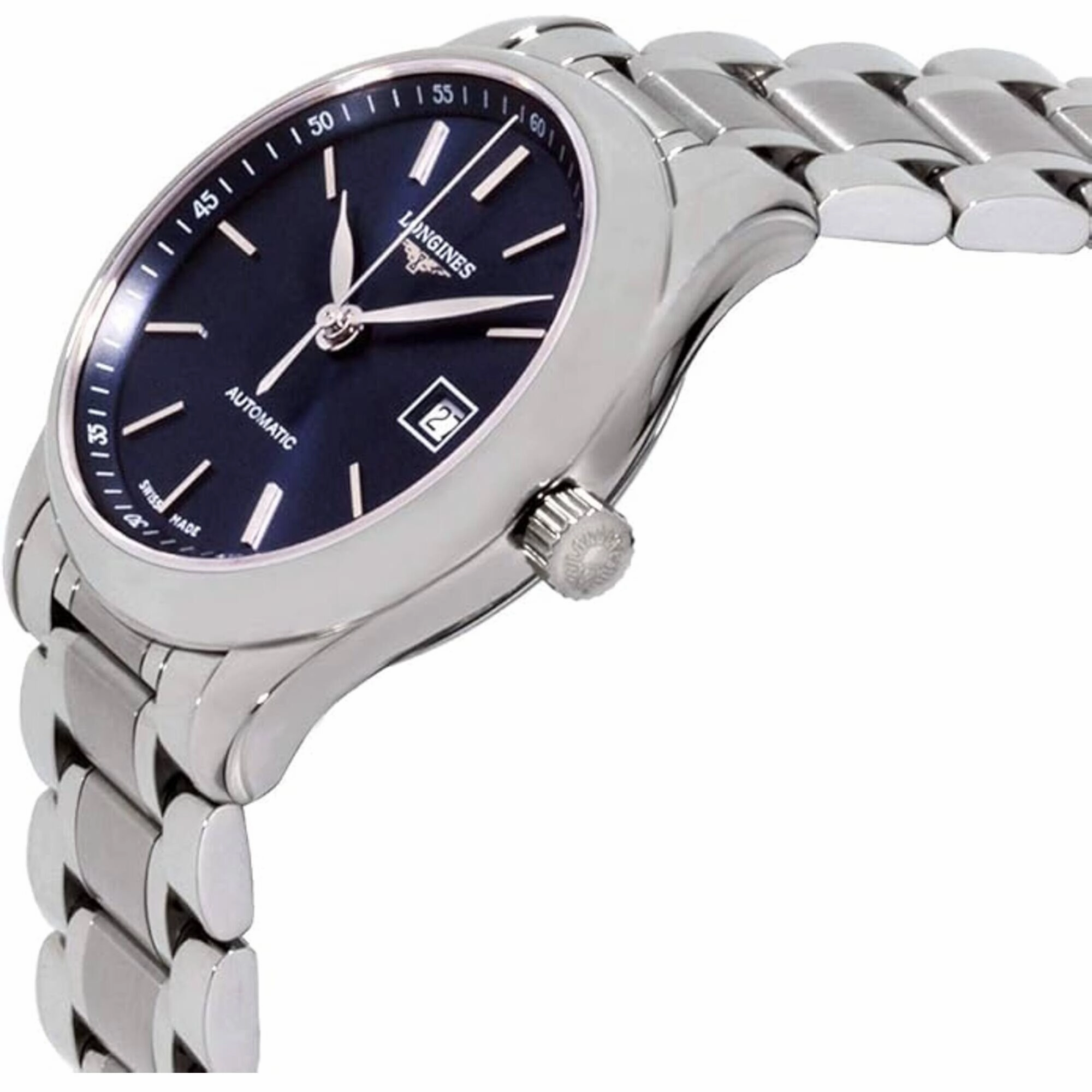 Longines Women's Watch - Master Automatic Blue Dial Steel Bracelet | L22574926