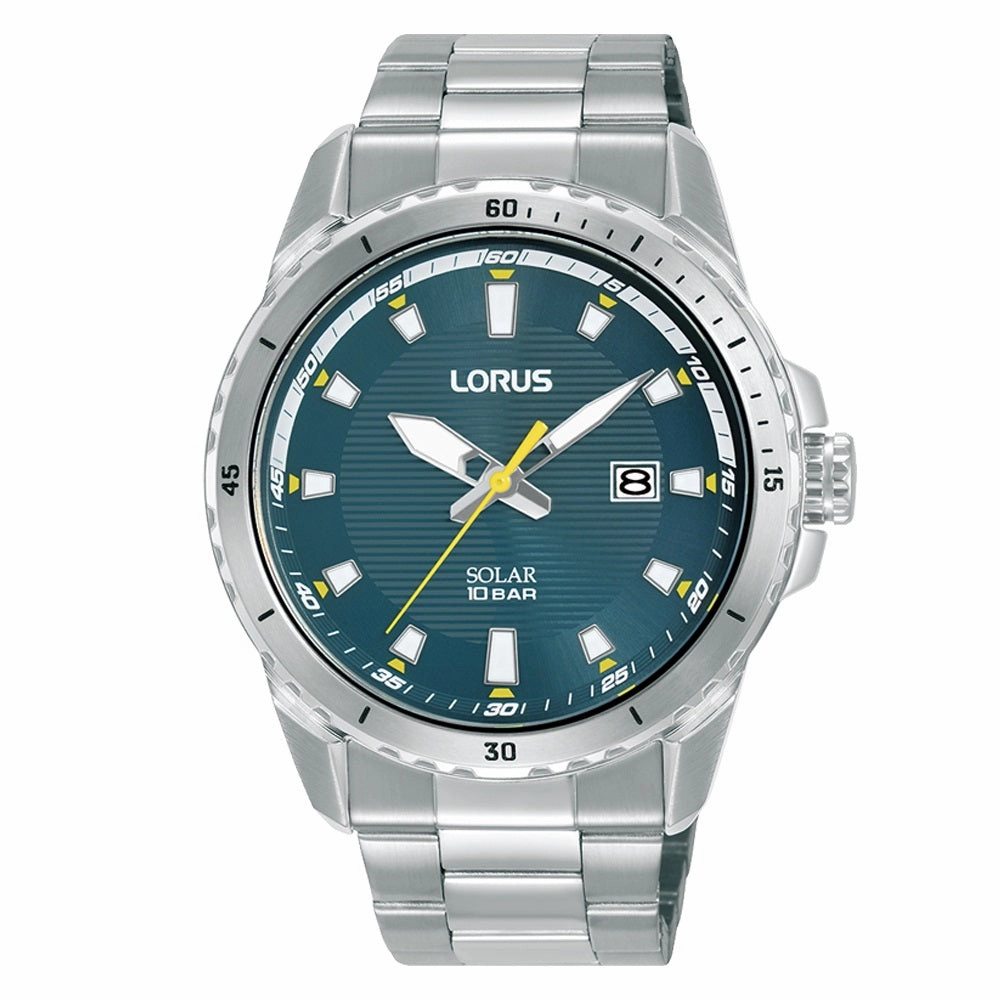 Lorus Blue Dial Solar Mens Watch RX369AX9 cheap digital watch best digital watch for men
