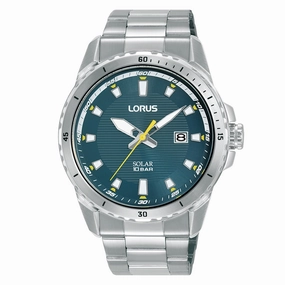 Lorus Blue Dial Solar Mens Watch RX369AX9 cheap digital watch best digital watch for men