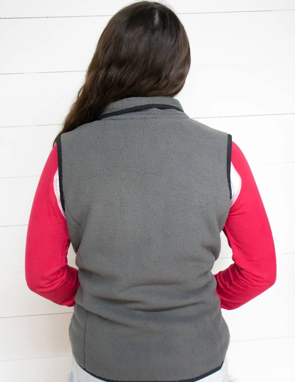 Love Yourself Vest In Grey/black
