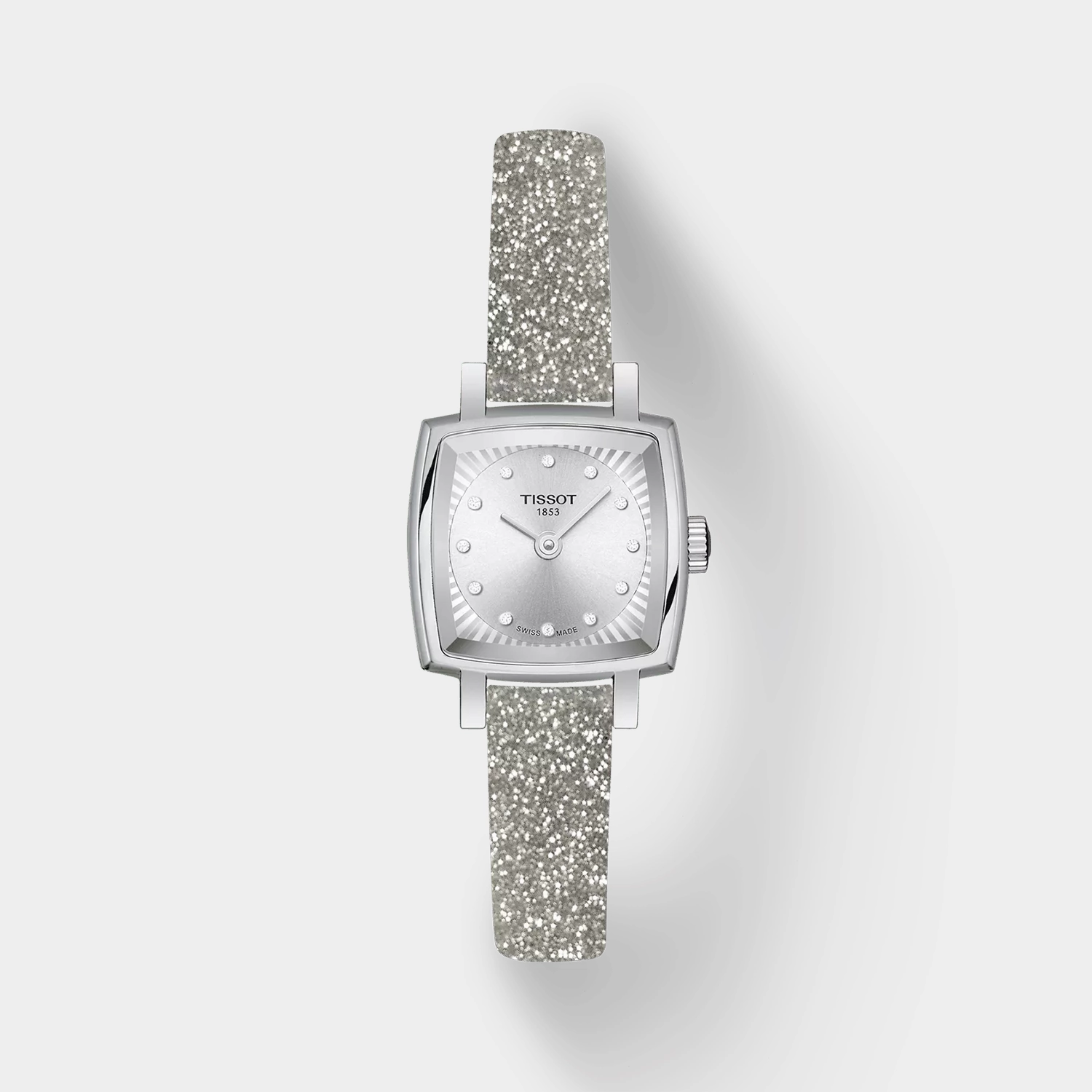 Lovely Square Women's Analog Silver Dial Quartz Synthetic Watch T0581091703602 budget    watches    watches classic