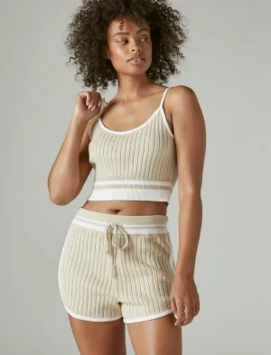 Lucky Brand Knit Rib Sweater Tank Oyster Grey Combo Lucky Brand