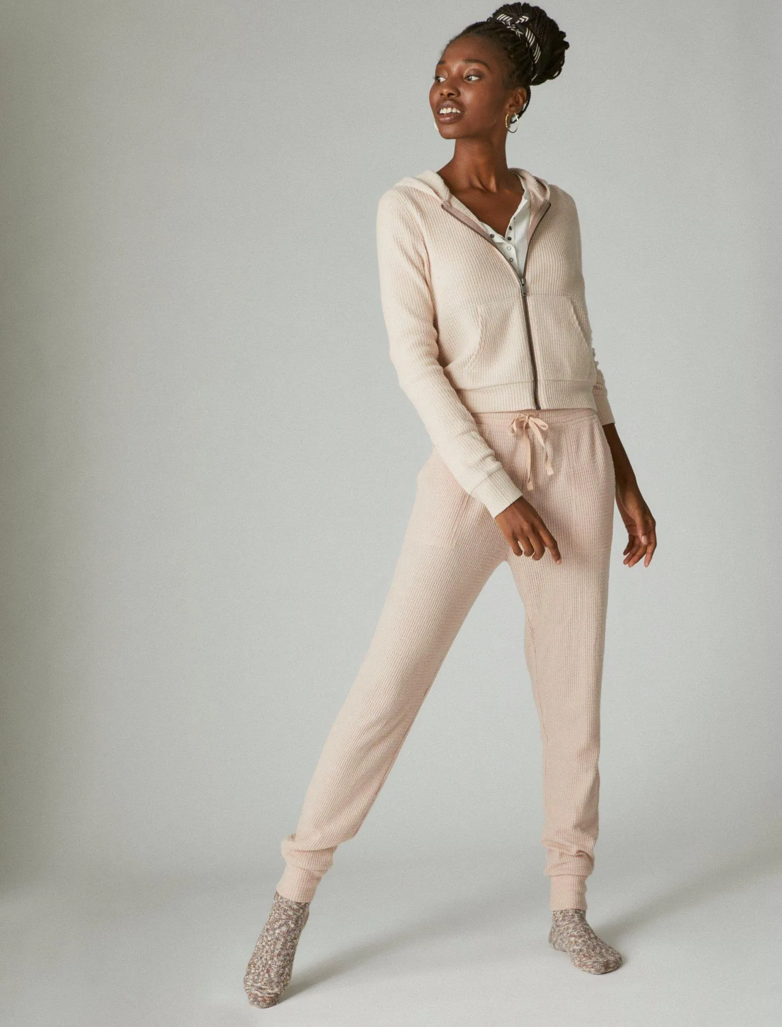 Lucky Brand Women's Cloud Jersey Waffle Jogger