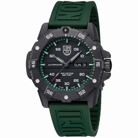 Luminox Men's Watch - Master Carbon Seal Automatic Black Dial Green Strap | XS.3877,automatic watch,automatic watches for men,automatic watches for women,luxury automatic watch,minimalist automatic watch,dress automatic watch,vintage automatic watch,autom