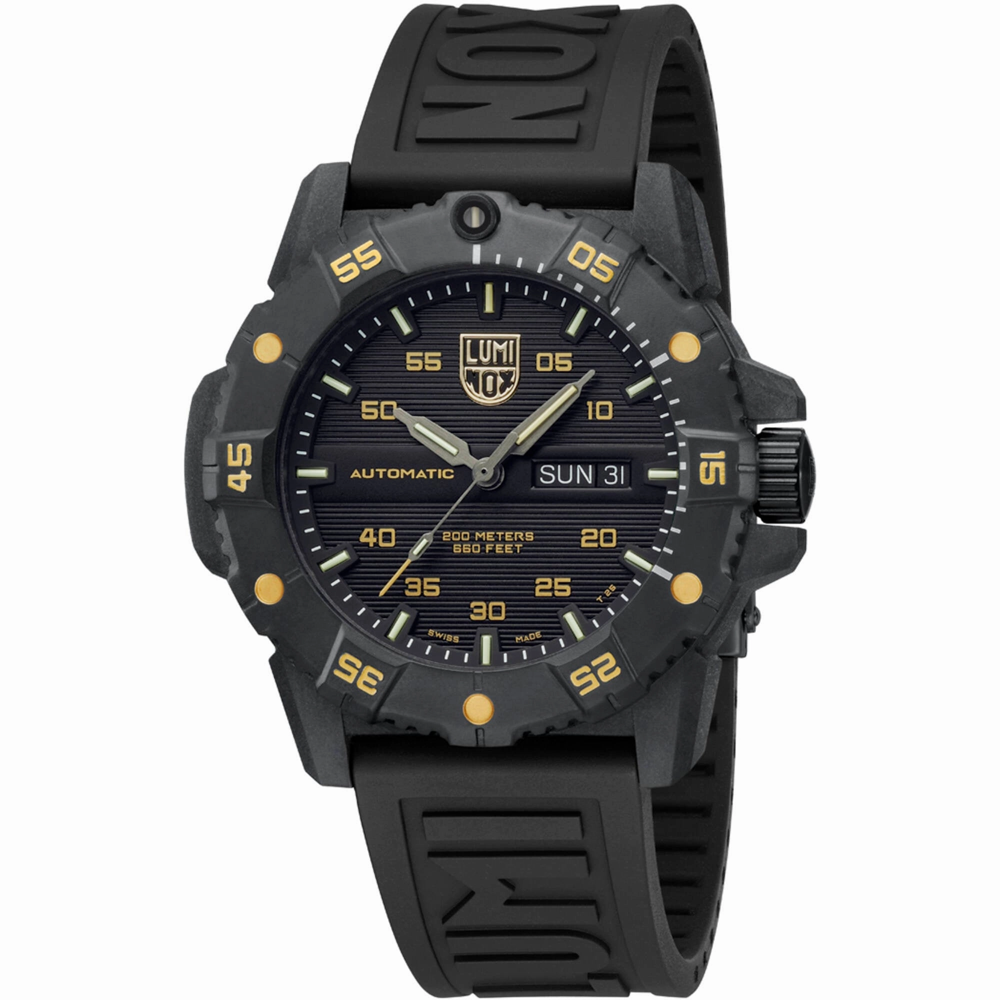 Luminox Men's Watch - Master Carbon Seal Automatic Black Dial Strap | XS.3865.GOLD men's watches best men's watches under $500 affordable men's watches men watches classic