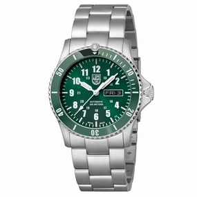 Luminox Men's Watch - Sport Timer Automatic Green Dial Steel Bracelet Dive | XS.0937,automatic watch,automatic watches for men,automatic watches for women,luxury automatic watch,minimalist automatic watch,dress automatic watch,vintage automatic watch,auto