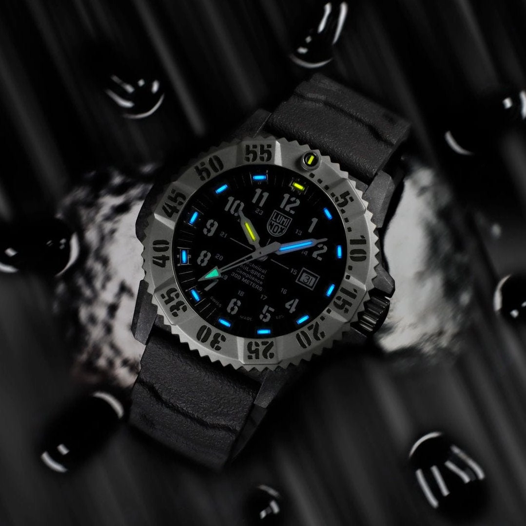 Luminox Mil-Spec Black Dial Grey Rubber Strap 46MM Watch XL.3351.1.SET