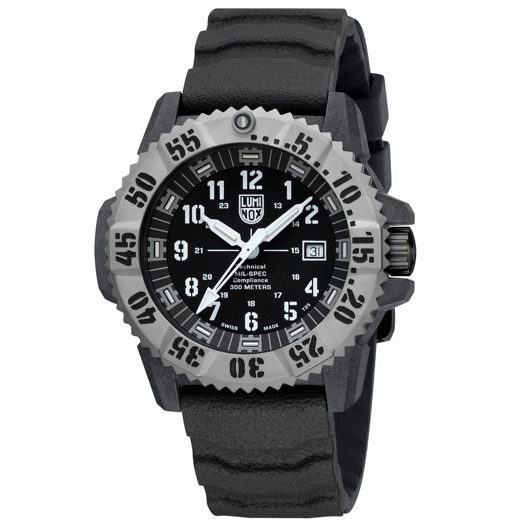 Luminox Mil-Spec Black Dial Grey Rubber Strap 46MM Watch XL.3351.1.SET 