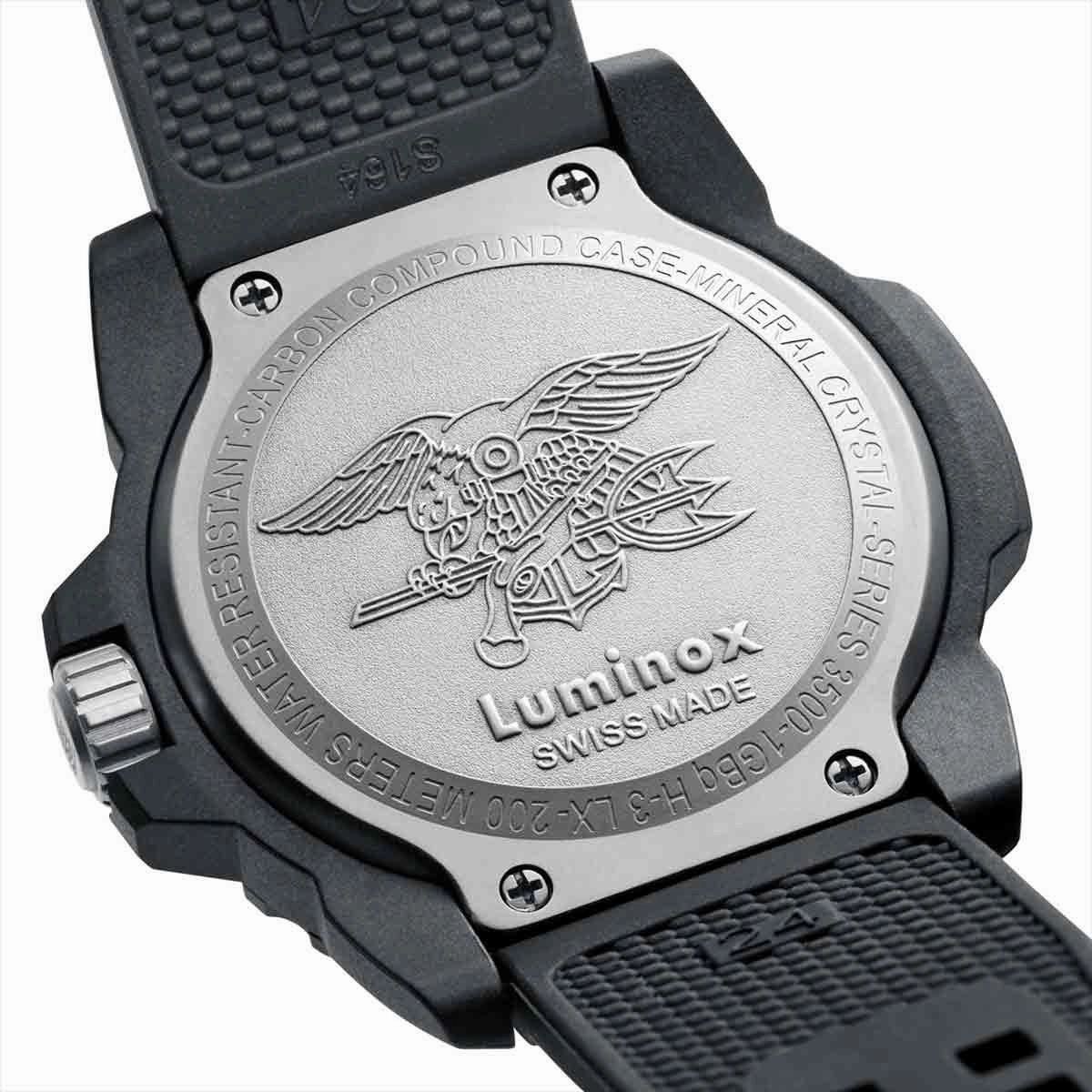 Luminox Navy Seal 3500 Men's Black Strap Dive Watch | 3501