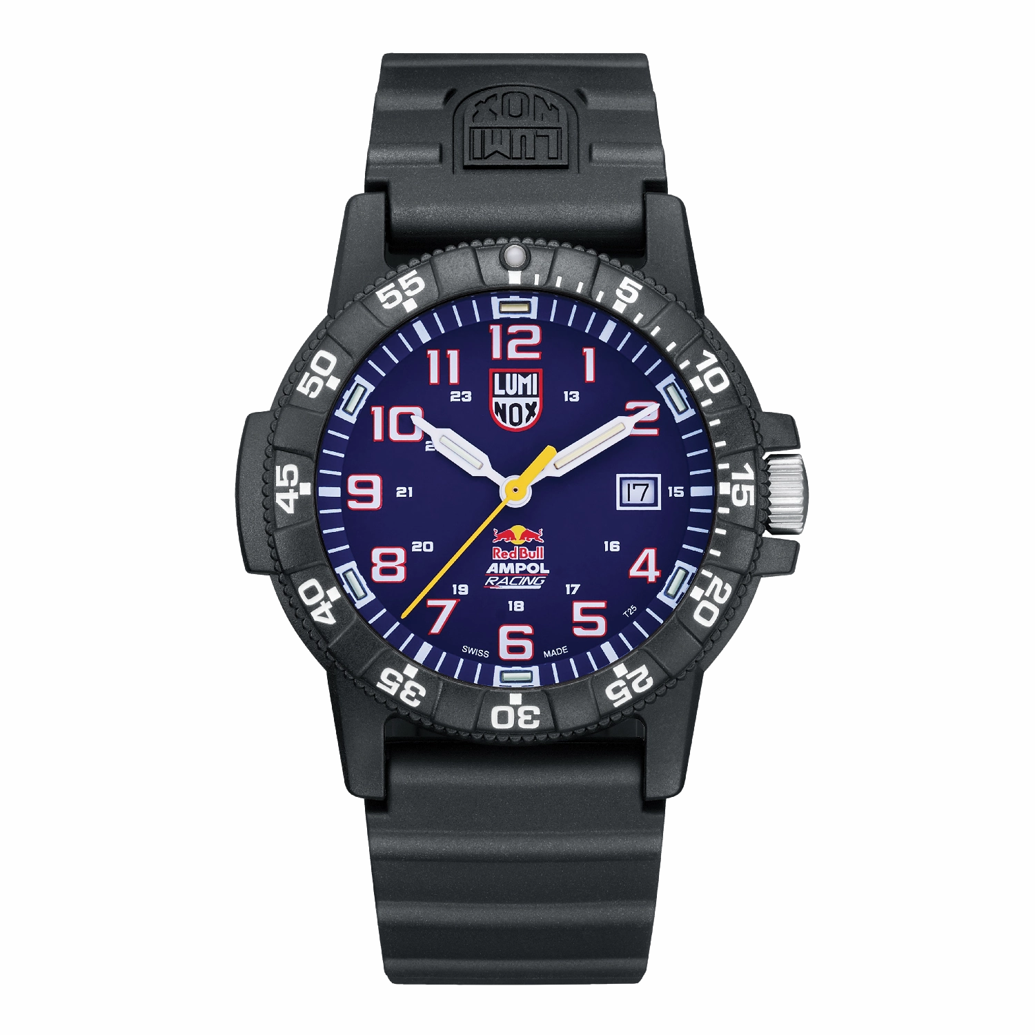 Luminox Red Bull Blue Dial Black Rubber Strap Watch XS.0321.ARB 