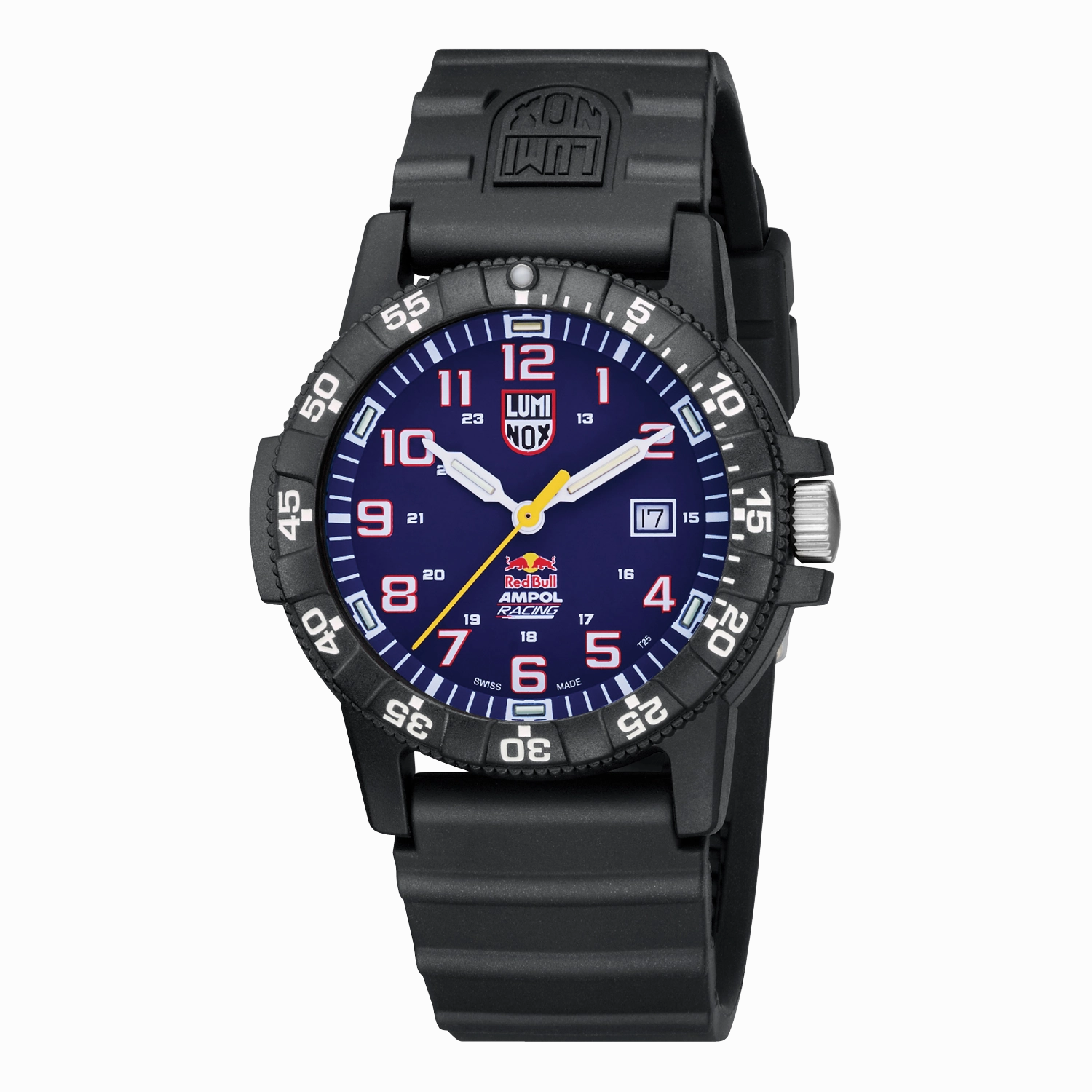 Luminox Red Bull Blue Dial Black Rubber Strap Watch XS.0321.ARB