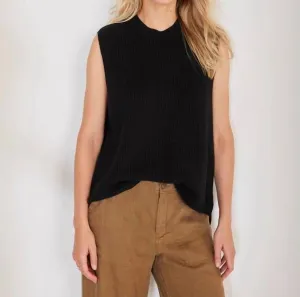 Marleigh Crewneck Pullover In Black