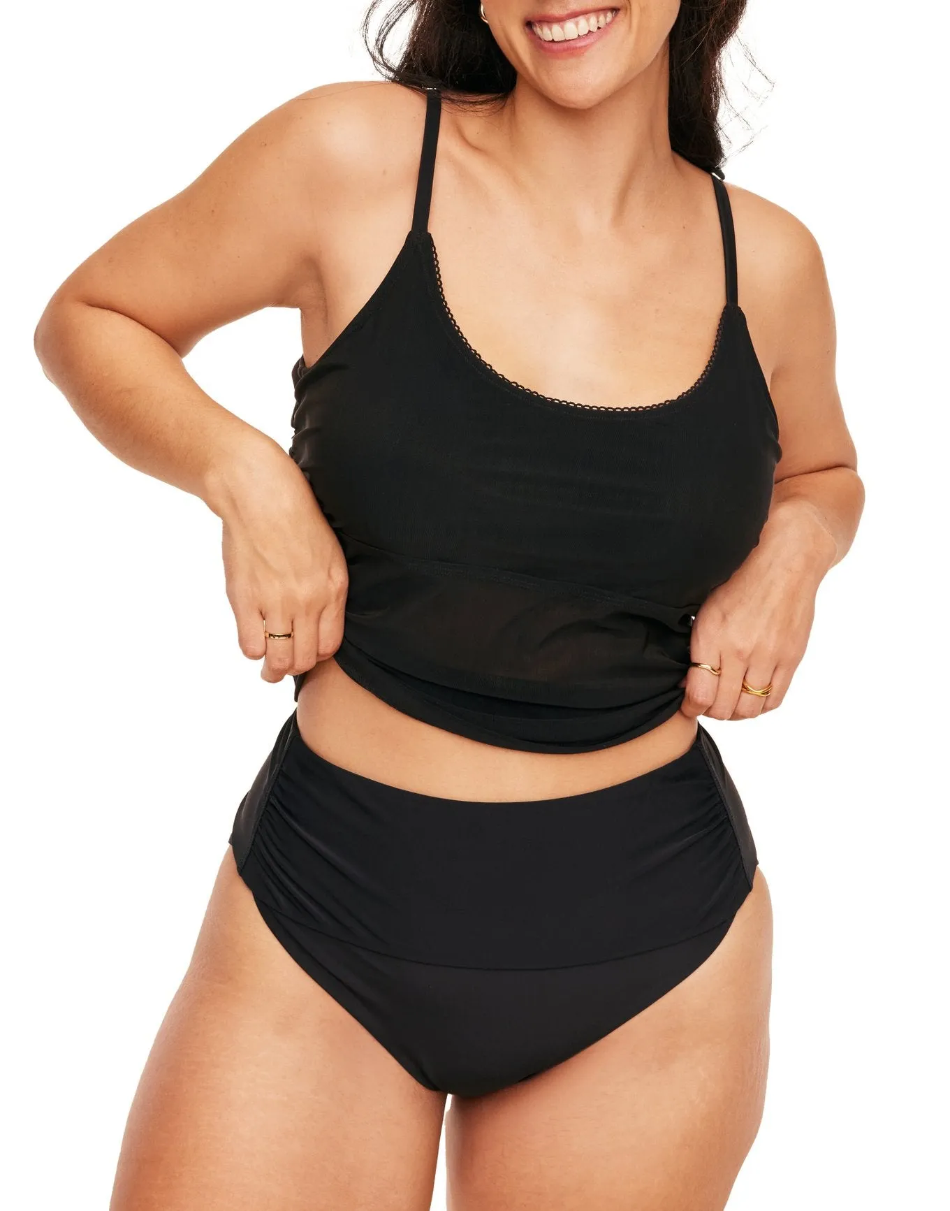 Marseille Women's Plus-Size Swimwear Tankini Top