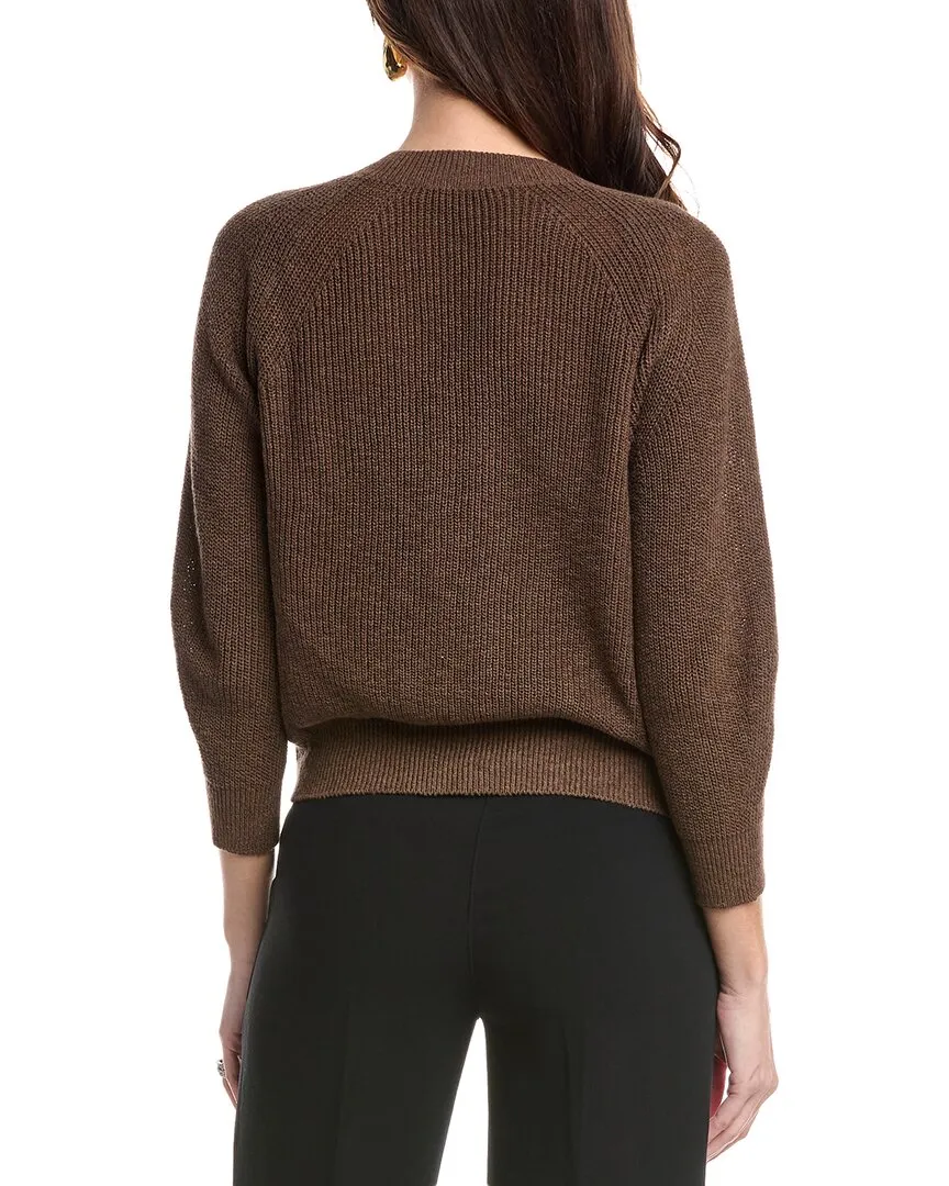 Max Mara Leisure Tenore Coordinated Linen-Blend Cardigan