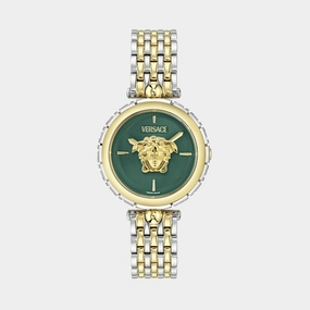 Medusa Heritage Women Quartz Green Dial Analog Stainless Steel Watch VE9D00324 women watches best women watches affordable women's watches branded women watches