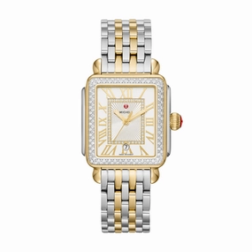 Michele Deco Madison Two-Tone Watch,women's watches,ladies watch,elegant women's watch, minimalist women??s watch,fashion watch for women, classic watch for women,waterproof women??s watch,women's watch for work, women's watch for gift, wedding watch f