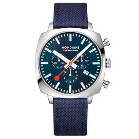 Mondaine Cushion Ocean Blue Watch MSL.41440.LD.SET 