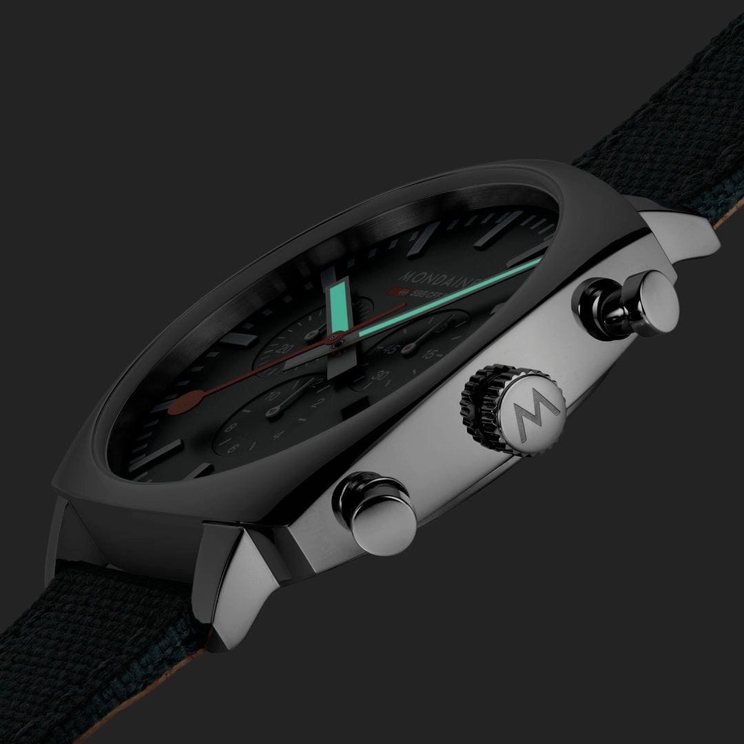 Mondaine Cushion Park Green Watch MSL.41460.LF.SET