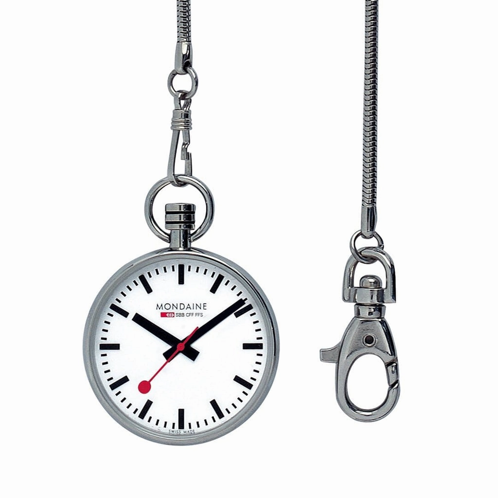 Mondaine White Dial Pocket Chain Watch A660.30316.11SBB,quartz watch, quartz watches for men, quartz watches for women, best quartz watch, minimalist quartz watch, luxury quartz watch, waterproof quartz watch,analog quartz watch, digital quartz watch,affor